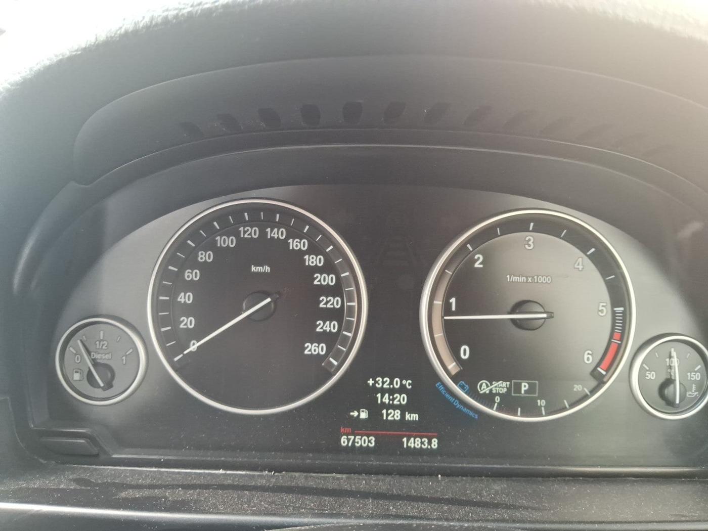 2013 BMW 5 Series 520D 2.0, Diesel, Automatic, 67,503 km, interior