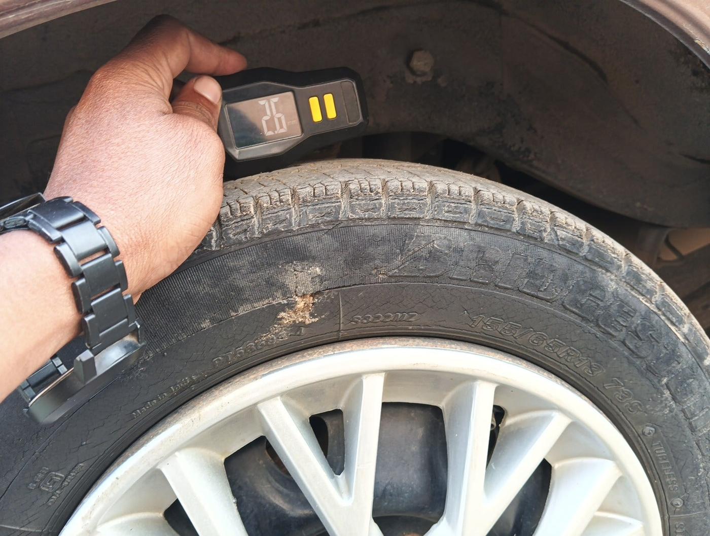 2010 Maruti Zen Estilo VXI, Petrol, Manual, 66,333 km, tyre