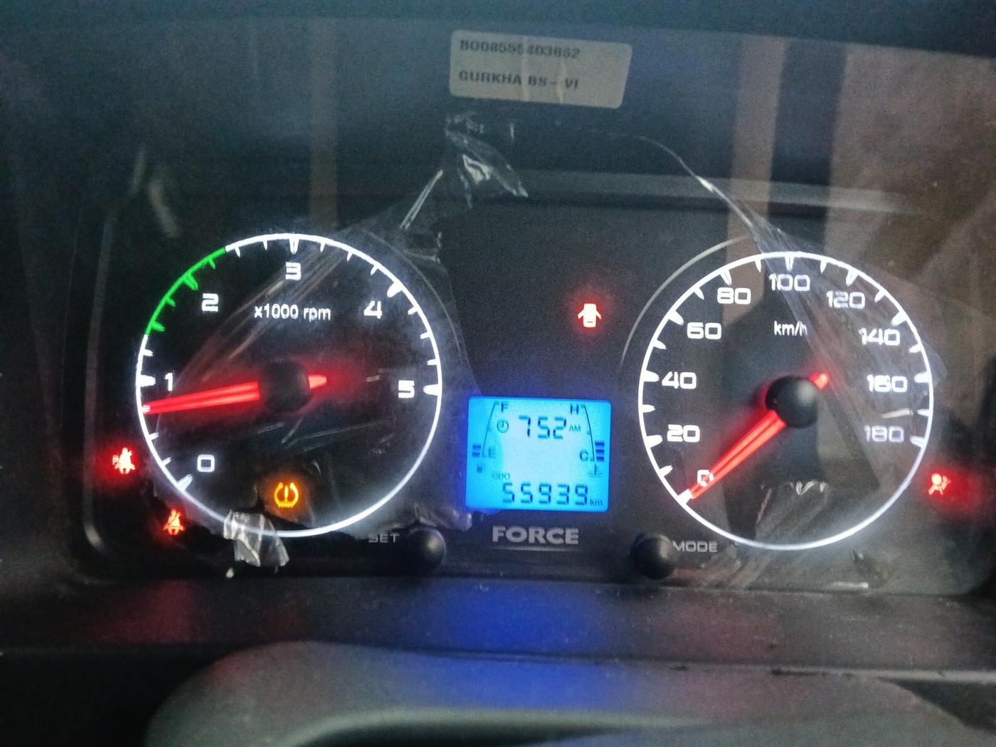 2022 Force Motors GURKHA 4x4, Diesel, Manual, 57,400 km, interior