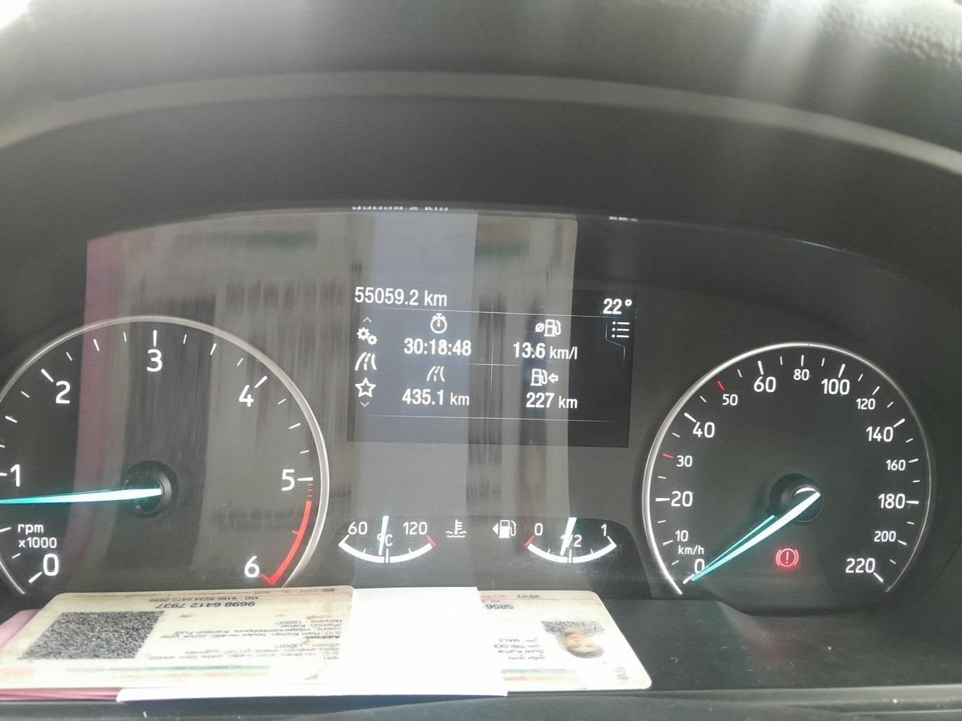 2019 Ford Ecosport TITANIUM 1.5L DIESEL, Diesel, Manual, 55,059 km, interior