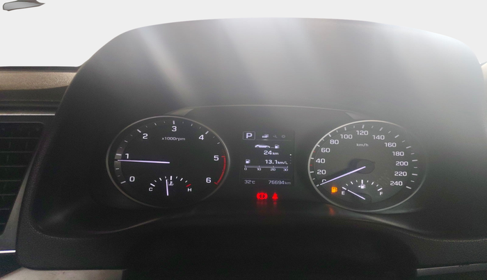 2017 Hyundai New Elantra 1.6 SX (O) AT DIESEL, Diesel, Automatic, 76,694 km, interior