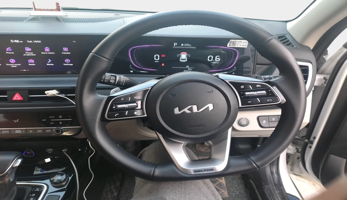 2024 KIA SELTOS HTX IVT, Petrol, Automatic, 20,213 km, interior