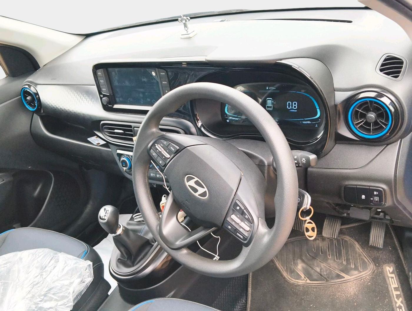 2024 Hyundai EXTER SX 1.2 MT, Petrol, Manual, 9,112 km, interior