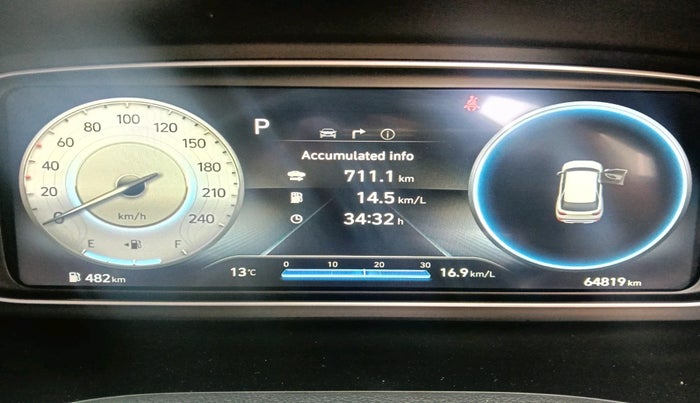 2021 Hyundai ALCAZAR 1.5 SIGNATURE (O) AT 6STR, Diesel, Automatic, 64,819 km, interior