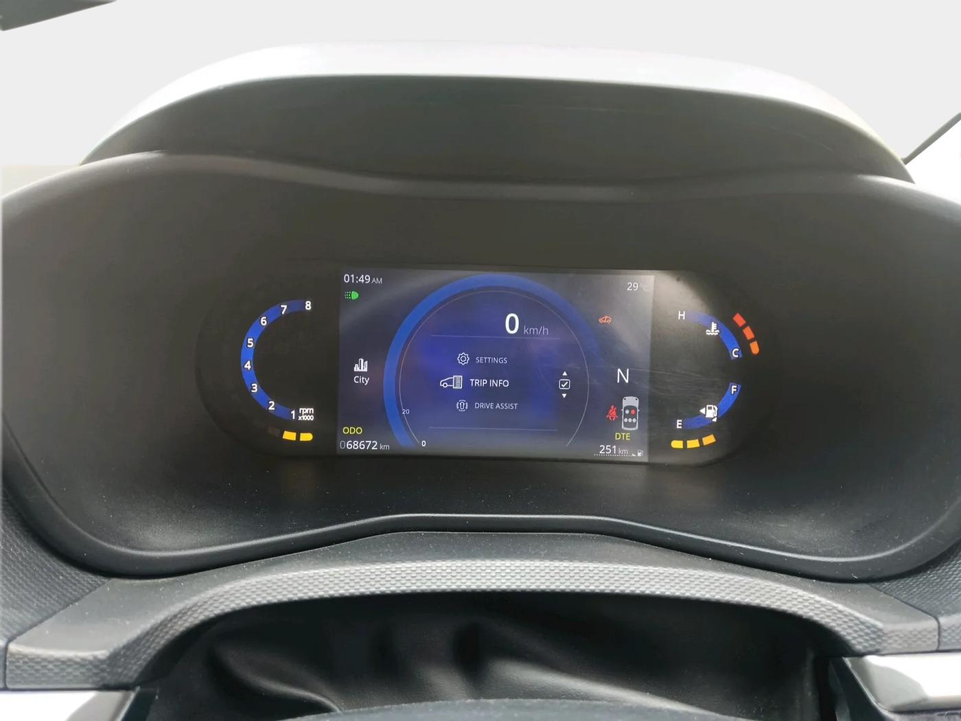 2023 Tata NEXON CREATIVE AMT 1.5 DIESEL, Diesel, Automatic, 68,672 km, interior