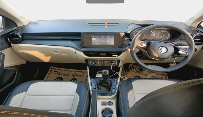 2022 Skoda SLAVIA ACTIVE 1.0L TSI MT, Petrol, Manual, 1,02,403 km, interior