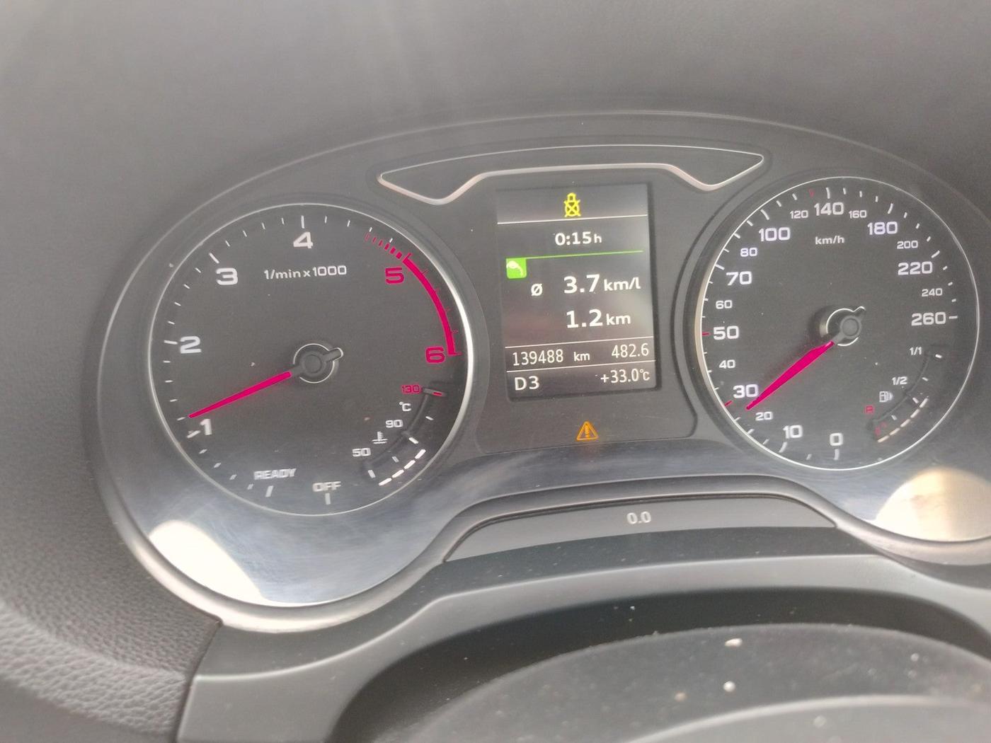 2016 Audi A3 35 TDI S-LINE, Diesel, Automatic, 1,39,600 km, interior