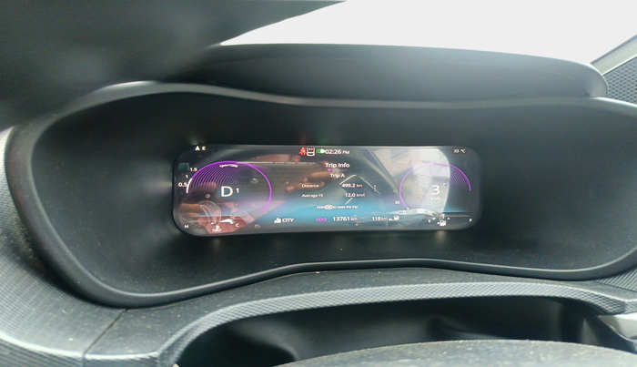 2023 Tata NEXON FEARLESS PURPLE SUNROOF AMT DUAL TONE 1.5 DIESEL, Diesel, Automatic, 13,761 km, interior