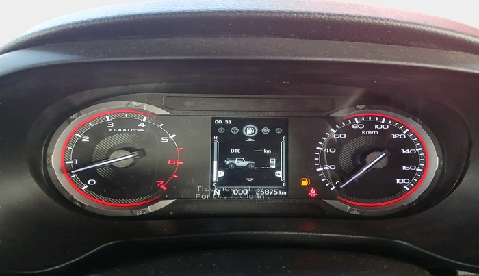 2020 Mahindra Thar AX P MT 4WD ST, Petrol, Manual, 25,875 km, interior