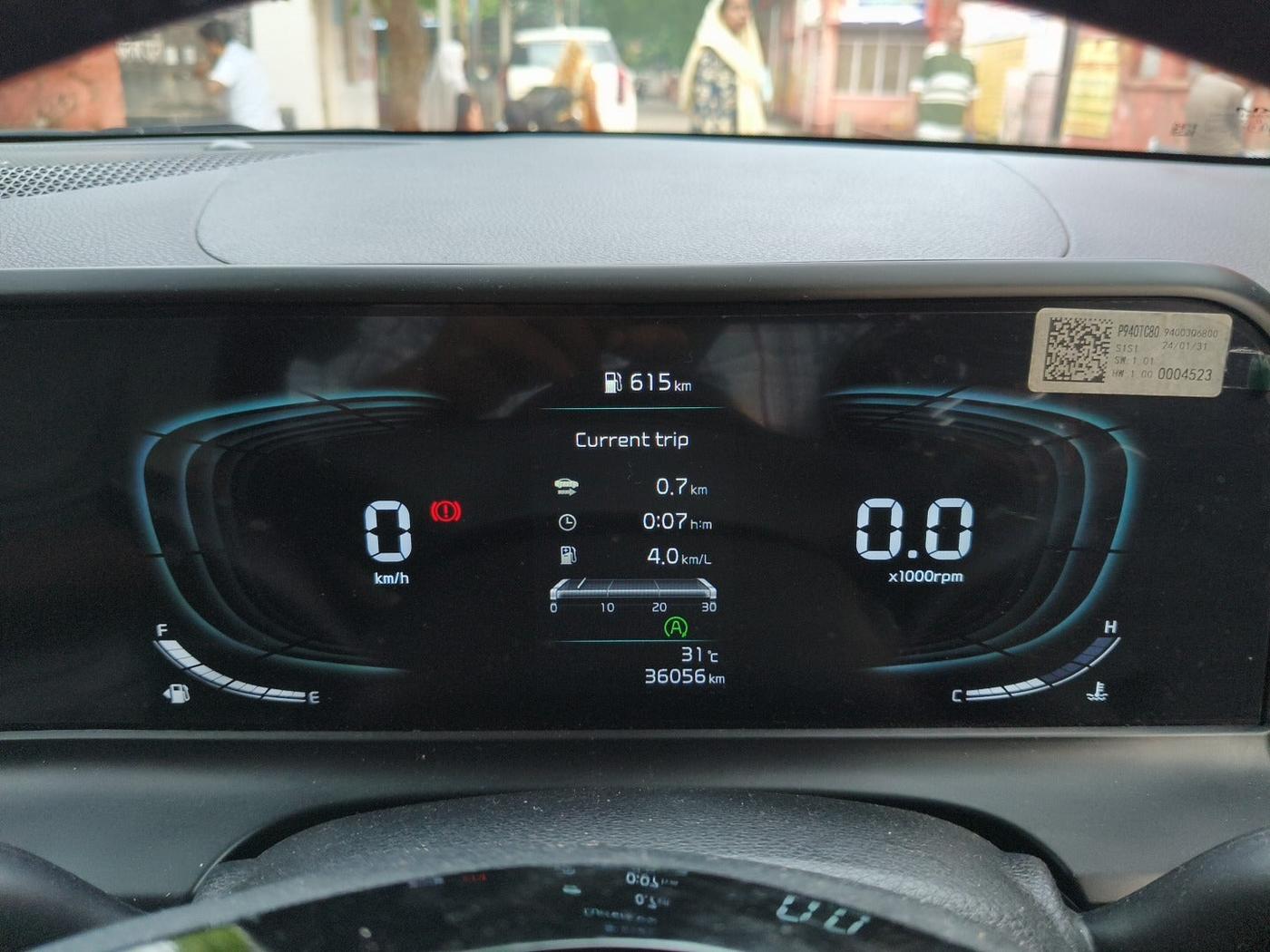 2024 KIA SELTOS  HTX 1.5 PETROL MT, Petrol, Manual, 36,056 km, interior