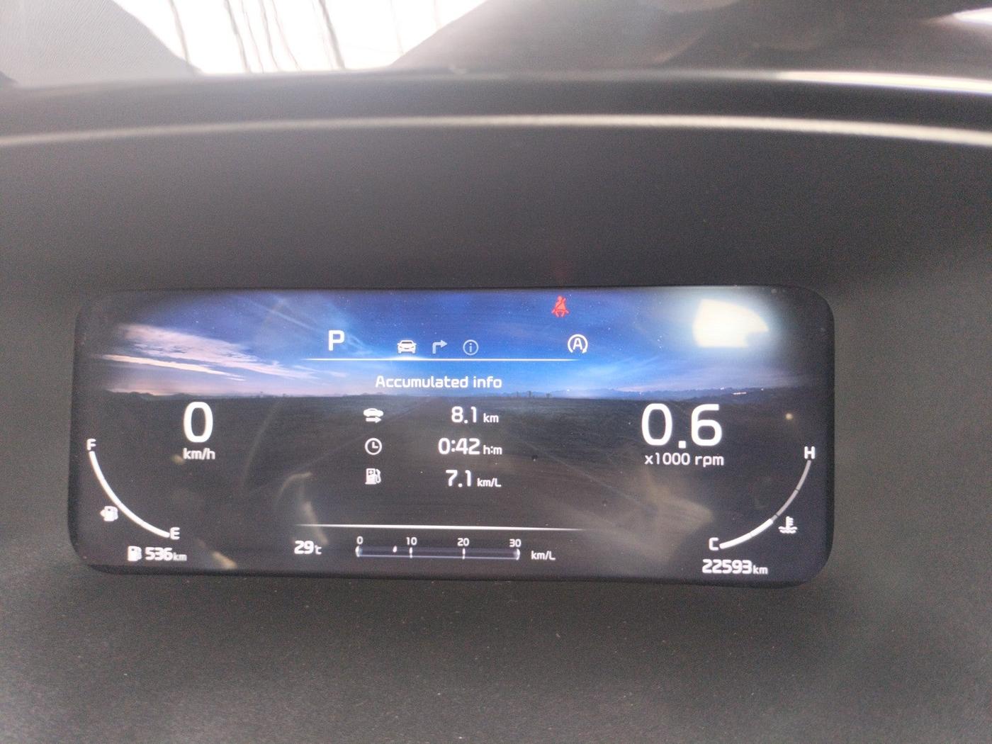2023 KIA CARENS LUXURY PLUS 1.5 PETROL DCT 7 STR, Petrol, Automatic, 22,593 km, interior