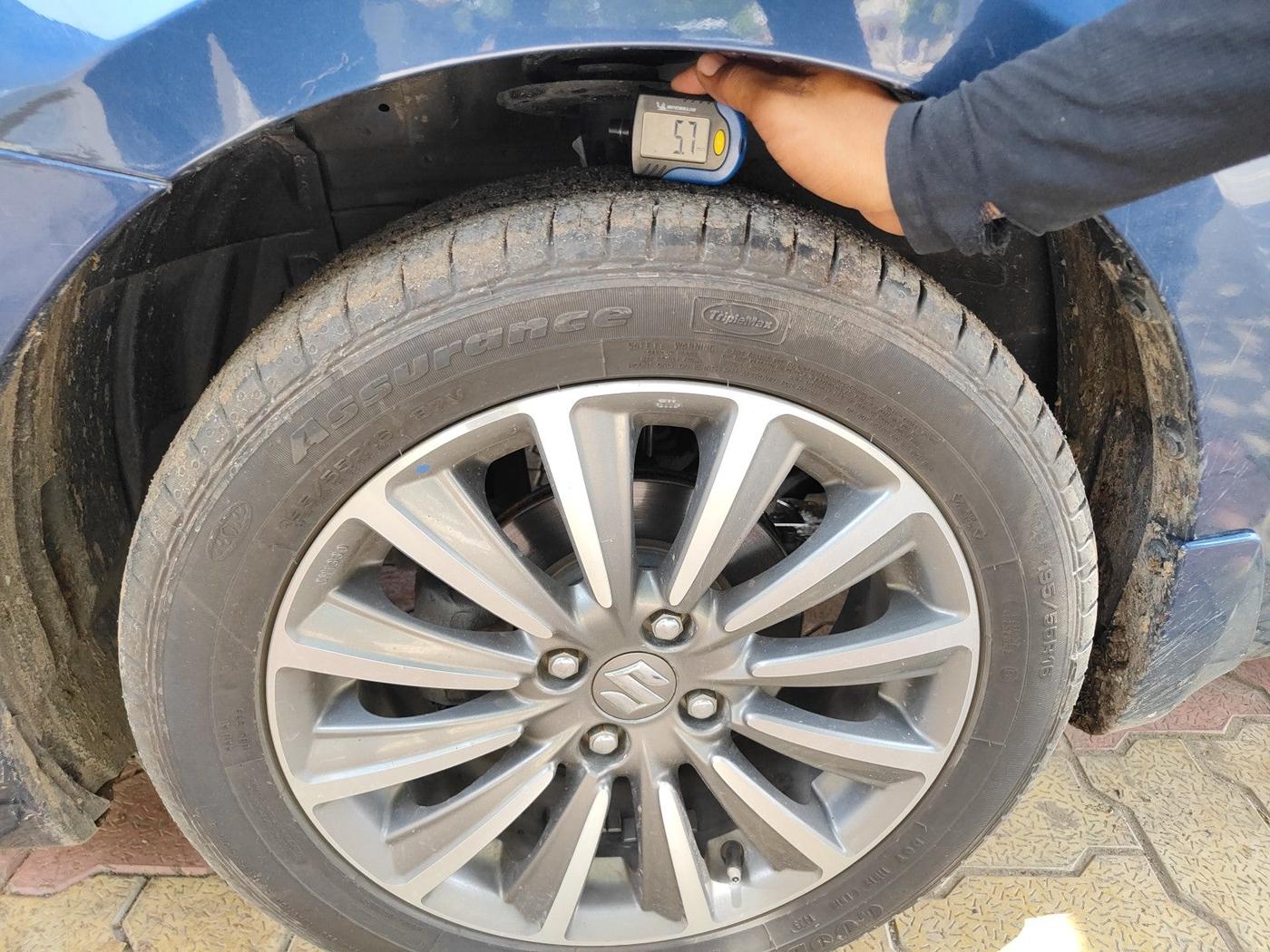2018 Maruti Ciaz ALPHA 1.5 SHVS PETROL, Petrol, Manual, 1,11,173 km, tyre