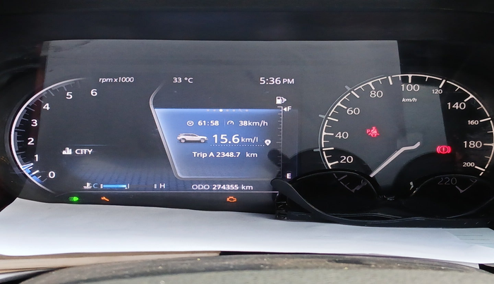 2019 Tata Harrier XZ 2.0L, Diesel, Manual, 2,74,355 km, interior