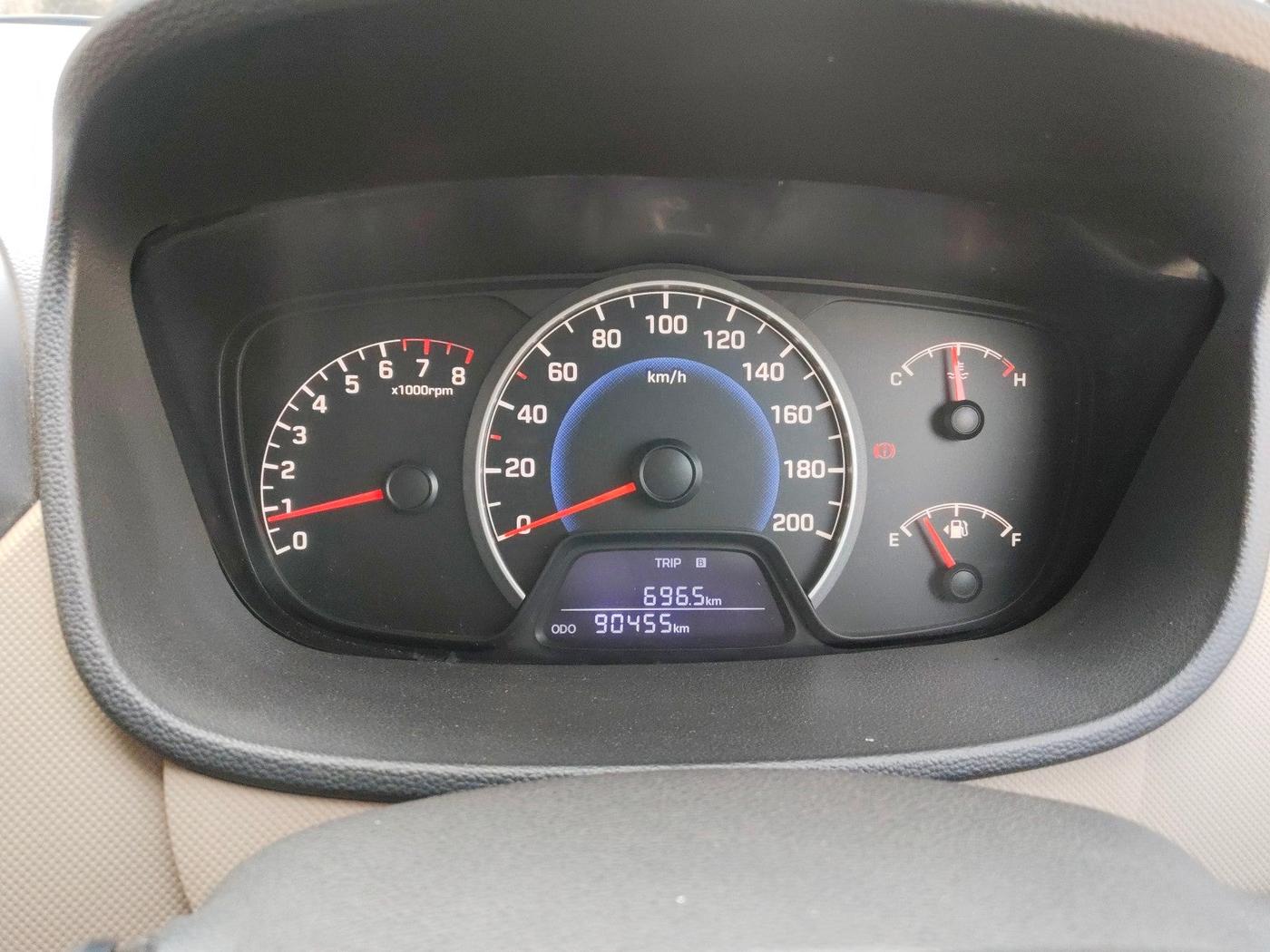 2016 Hyundai Grand i10 SPORTZ 1.2 KAPPA VTVT, Petrol, Manual, 90,455 km, interior