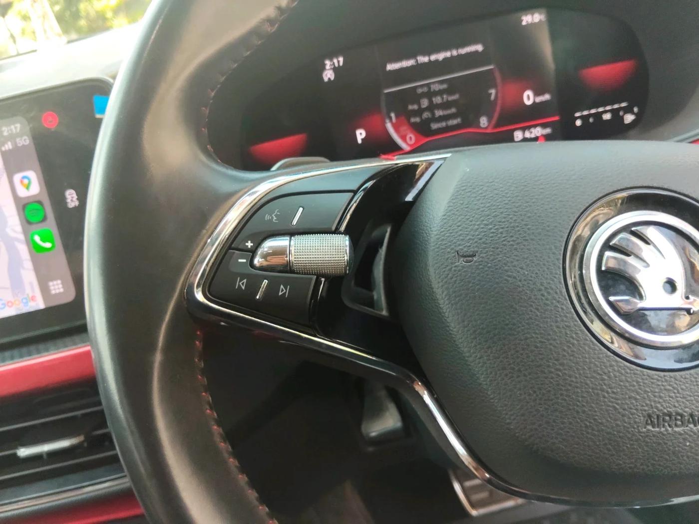 2022 Skoda KUSHAQ MONTE CARLO 1.0L TSI AT, Petrol, Automatic, 41,295 km, interior