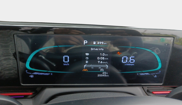 2023 Hyundai Verna SX (O) 1.5 TURBO PETROL DCT, Petrol, Automatic, 25,545 km, interior
