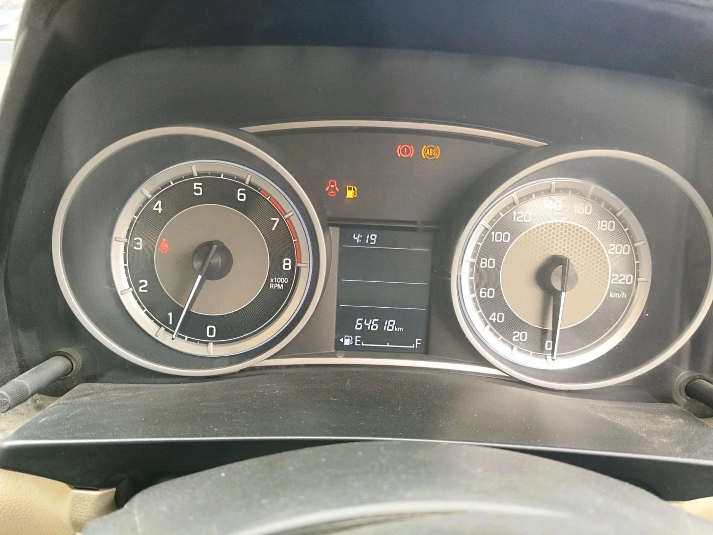 2017 Maruti Dzire VXI, Petrol, Manual, 67,500 km, interior
