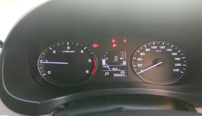 2016 Hyundai Creta SX PLUS AT 1.6 DIESEL, Diesel, Automatic, 98,660 km, interior