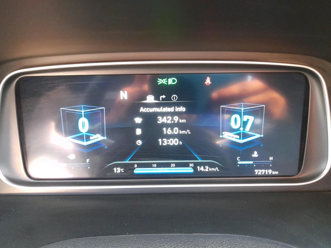 2021 Hyundai ALCAZAR 1.5 SIGNATURE (O) AT 6STR DUAL TONE, Diesel, Automatic, 72,719 km, interior