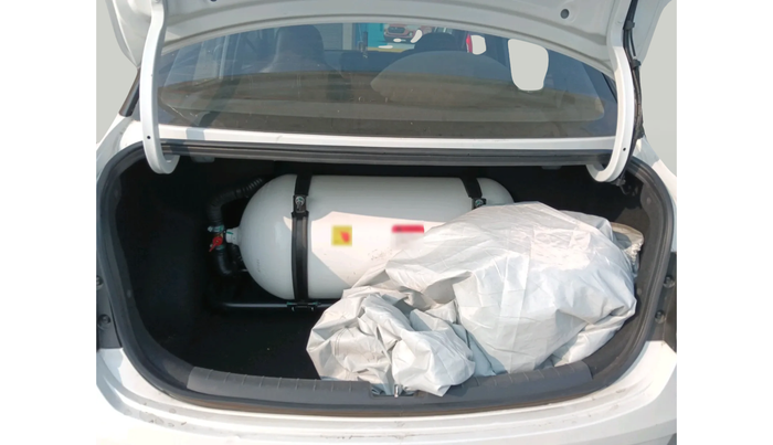 2024 Hyundai AURA S 1.2 CNG, CNG, Manual, 23,533 km, exterior