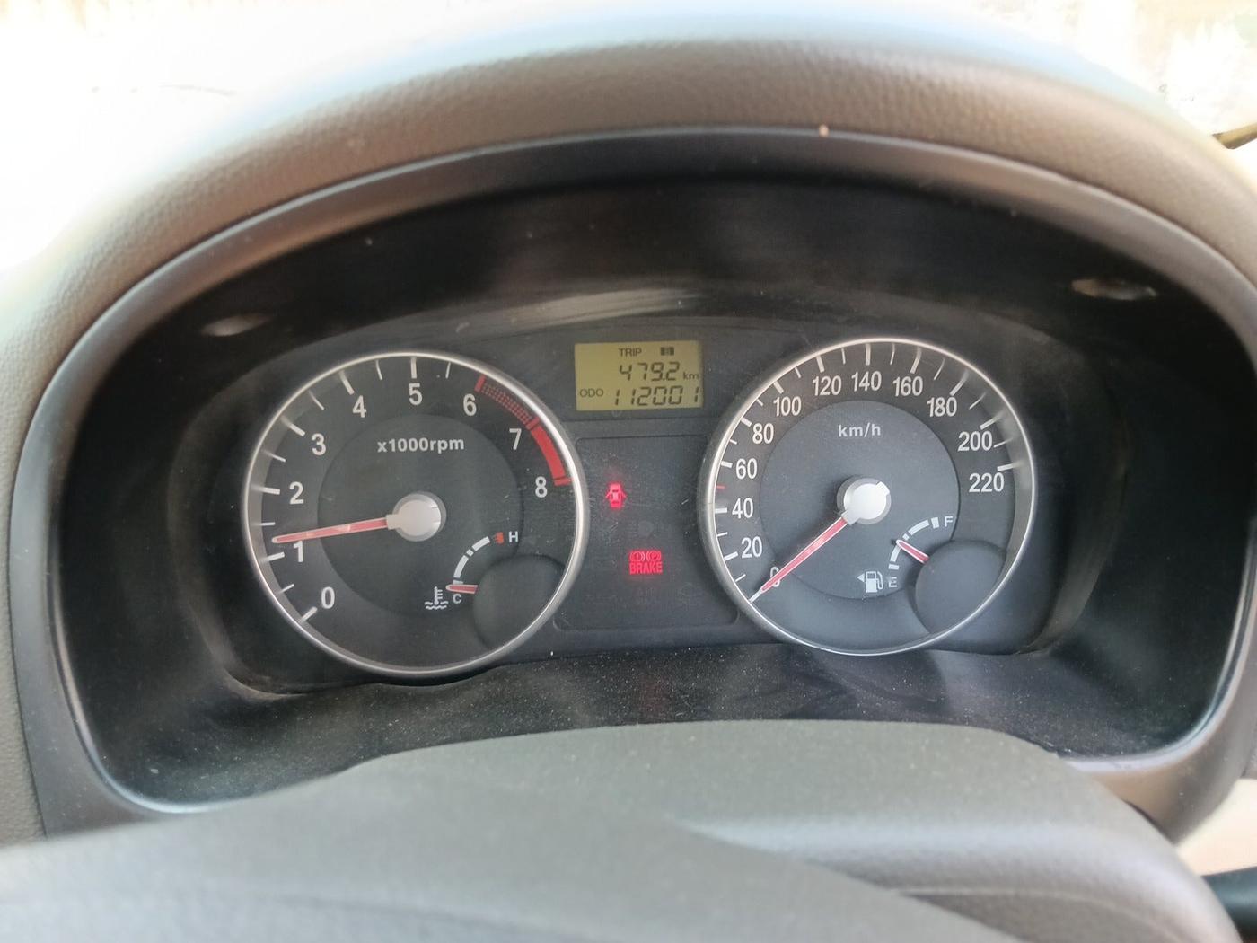 2010 Hyundai Verna  SX 1.6 VTVT, CNG, Manual, 1,12,001 km, interior