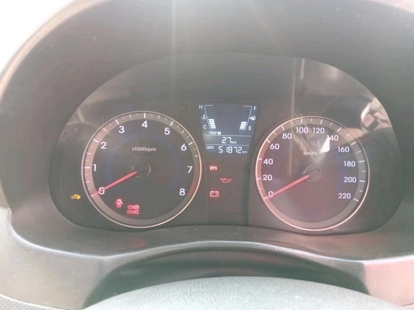 2015 Hyundai Verna FLUIDIC 4S 1.4 VTVT, CNG, Manual, 51,872 km, interior