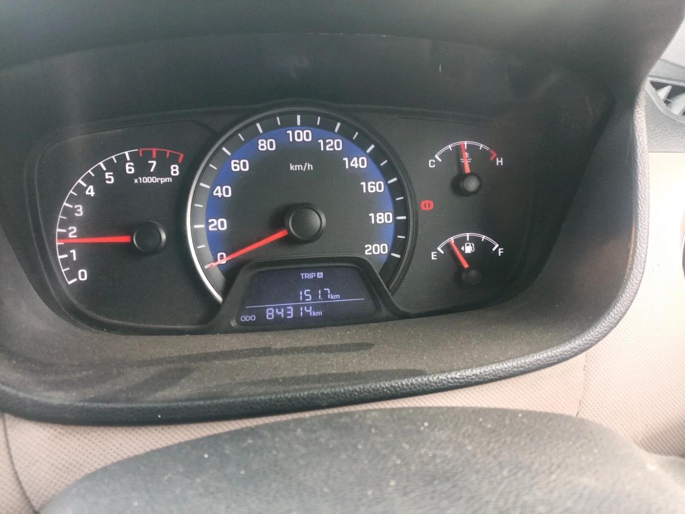 2019 Hyundai XCENT PRIME T  VTVT PLUS  CNG, CNG, Manual, 84,314 km, interior