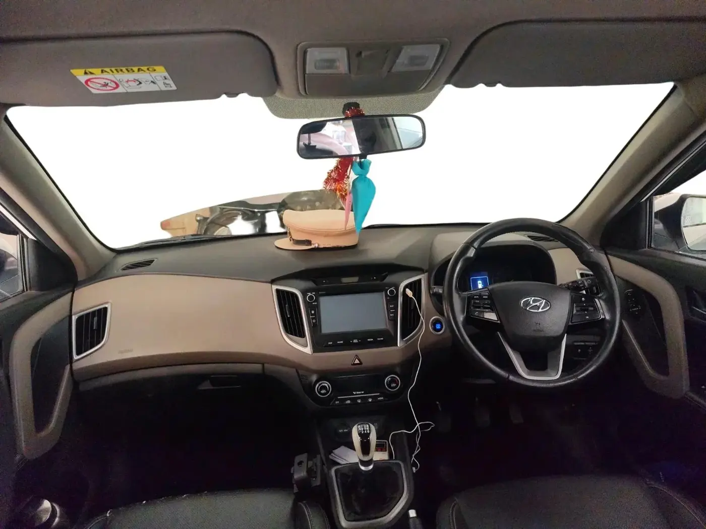 2017 Hyundai Creta SX (O) 1.6 DIESEL, Diesel, Manual, 87,514 km, interior