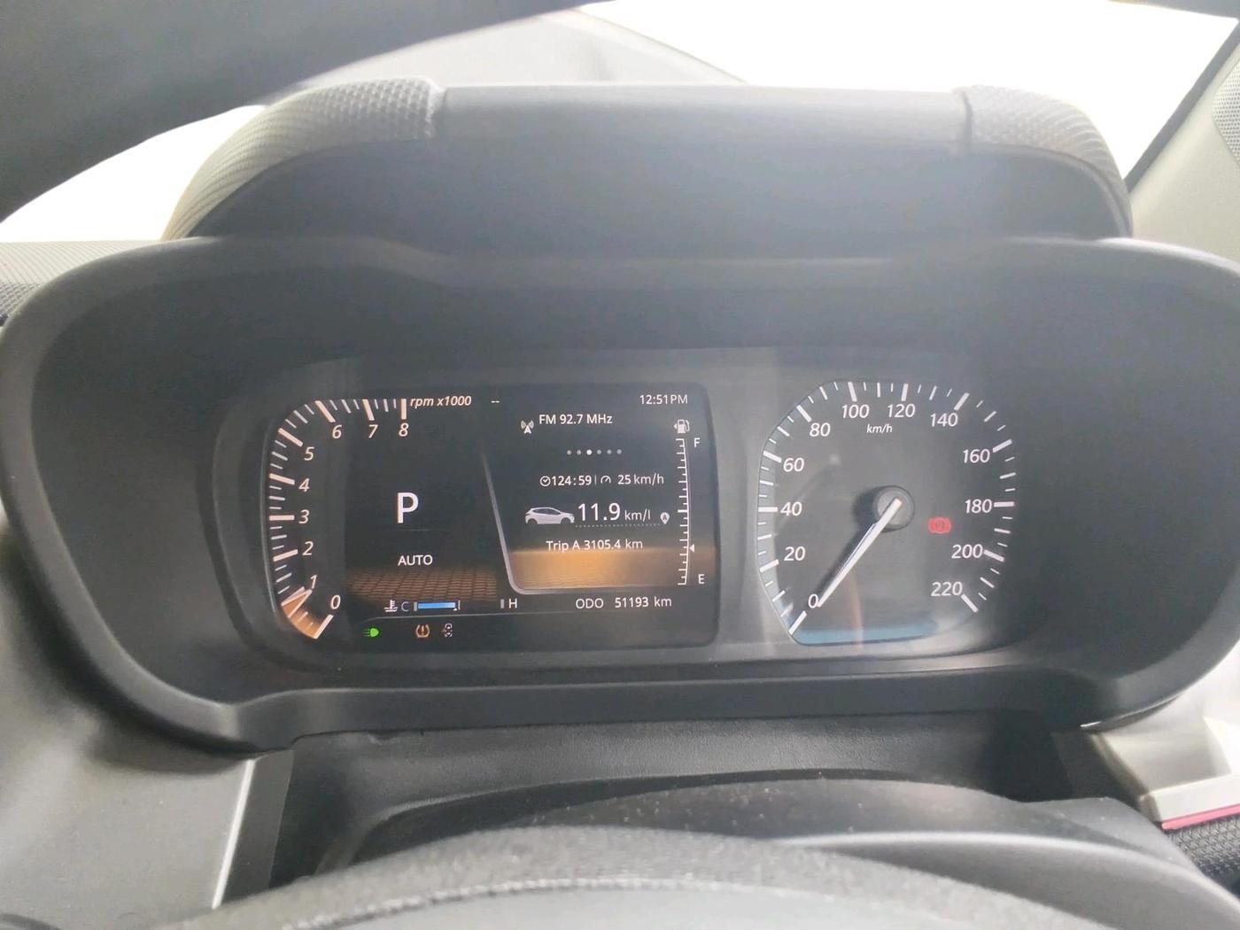 2023 Tata ALTROZ XZA, Petrol, Automatic, 51,193 km, interior