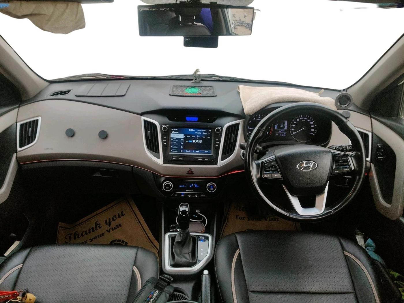2018 Hyundai Creta SX AT 1.6 PETROL, Petrol, Automatic, 1,24,833 km, interior