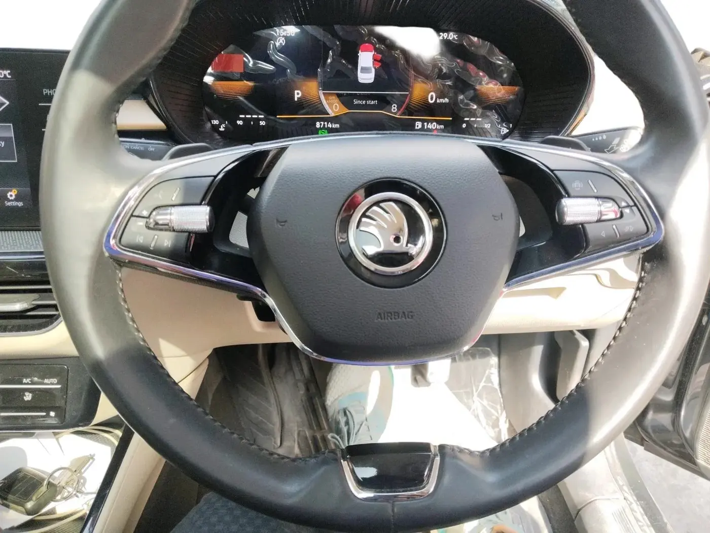 2023 Skoda SLAVIA STYLE 1.5L TSI DSG, Petrol, Automatic, 8,716 km, interior