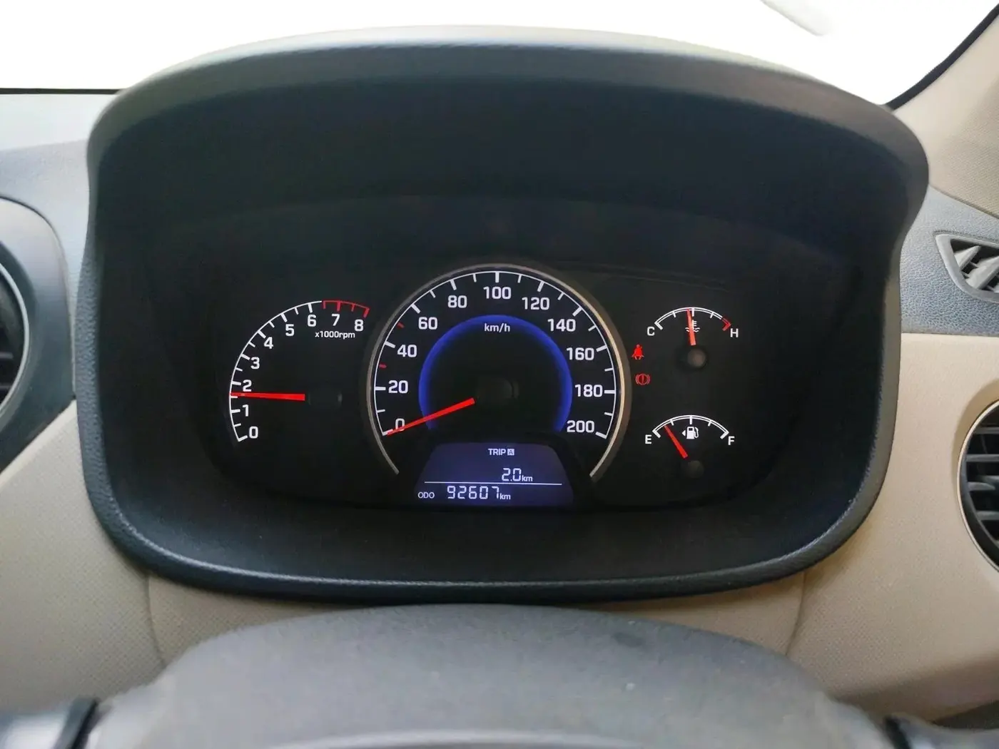 2019 Hyundai Grand i10 SPORTZ 1.2 KAPPA VTVT, CNG, Manual, 92,607 km, interior