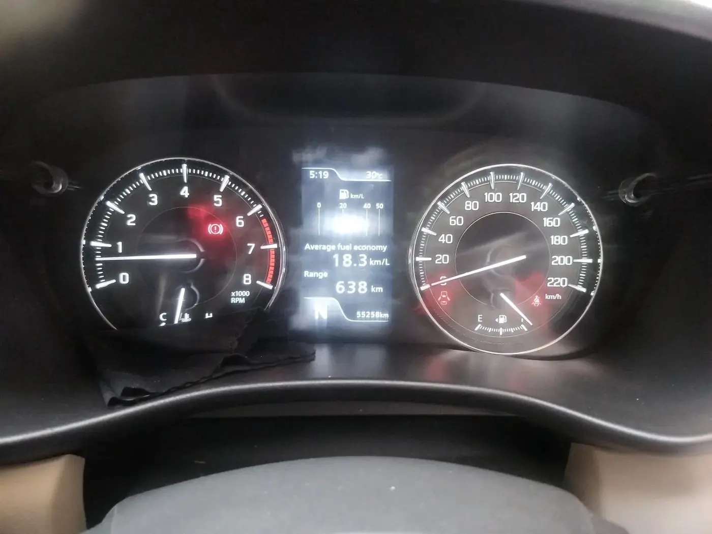 2023 Toyota Glanza G AMT, Petrol, Automatic, 55,258 km, interior