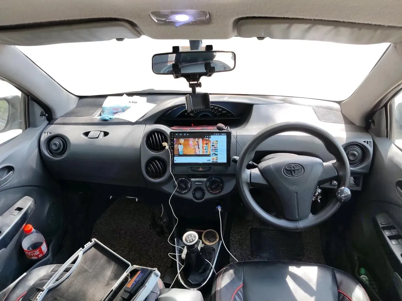 2013 Toyota Etios G, CNG, Manual, 95,110 km, interior