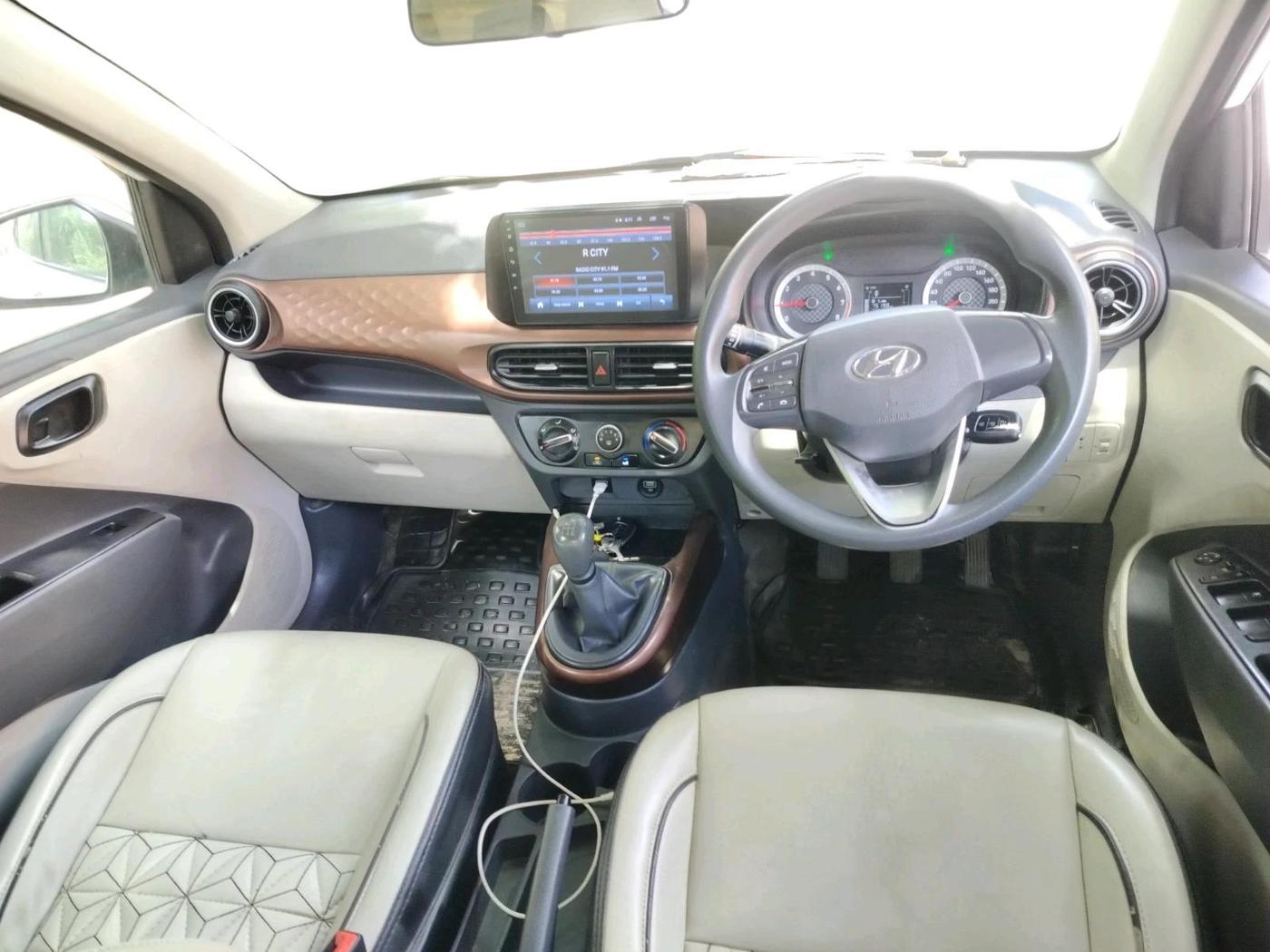 2020 Hyundai AURA S 1.2 CNG, CNG, Manual, 1,11,001 km, interior