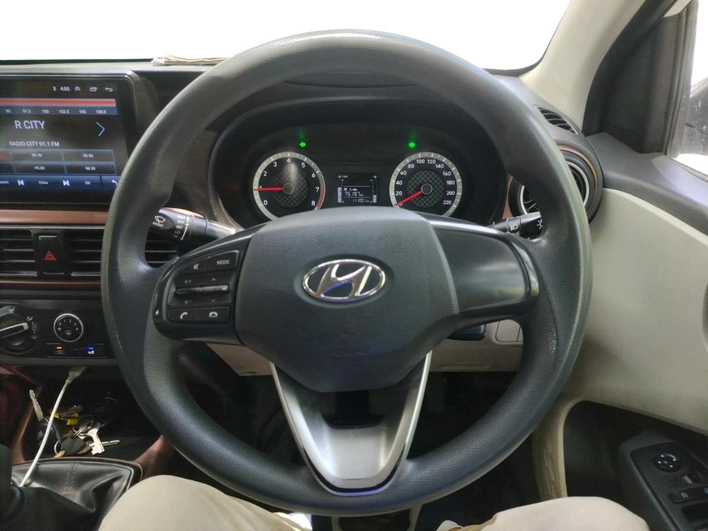2020 Hyundai AURA S 1.2 CNG, CNG, Manual, 1,11,001 km, interior