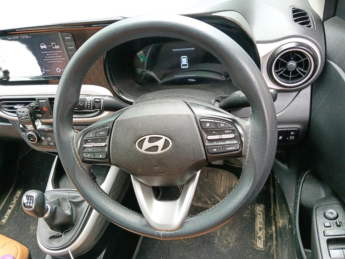 2025 Hyundai EXTER SX 1.2 MT, Petrol, Manual, 7,132 km, interior