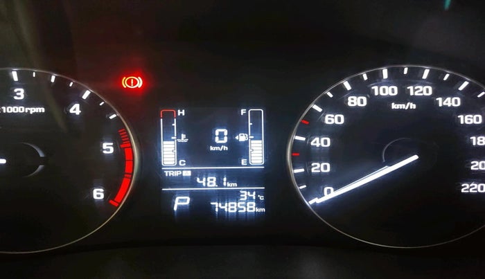 2016 Hyundai Creta SX PLUS AT 1.6 DIESEL, Diesel, Automatic, 74,858 km, interior