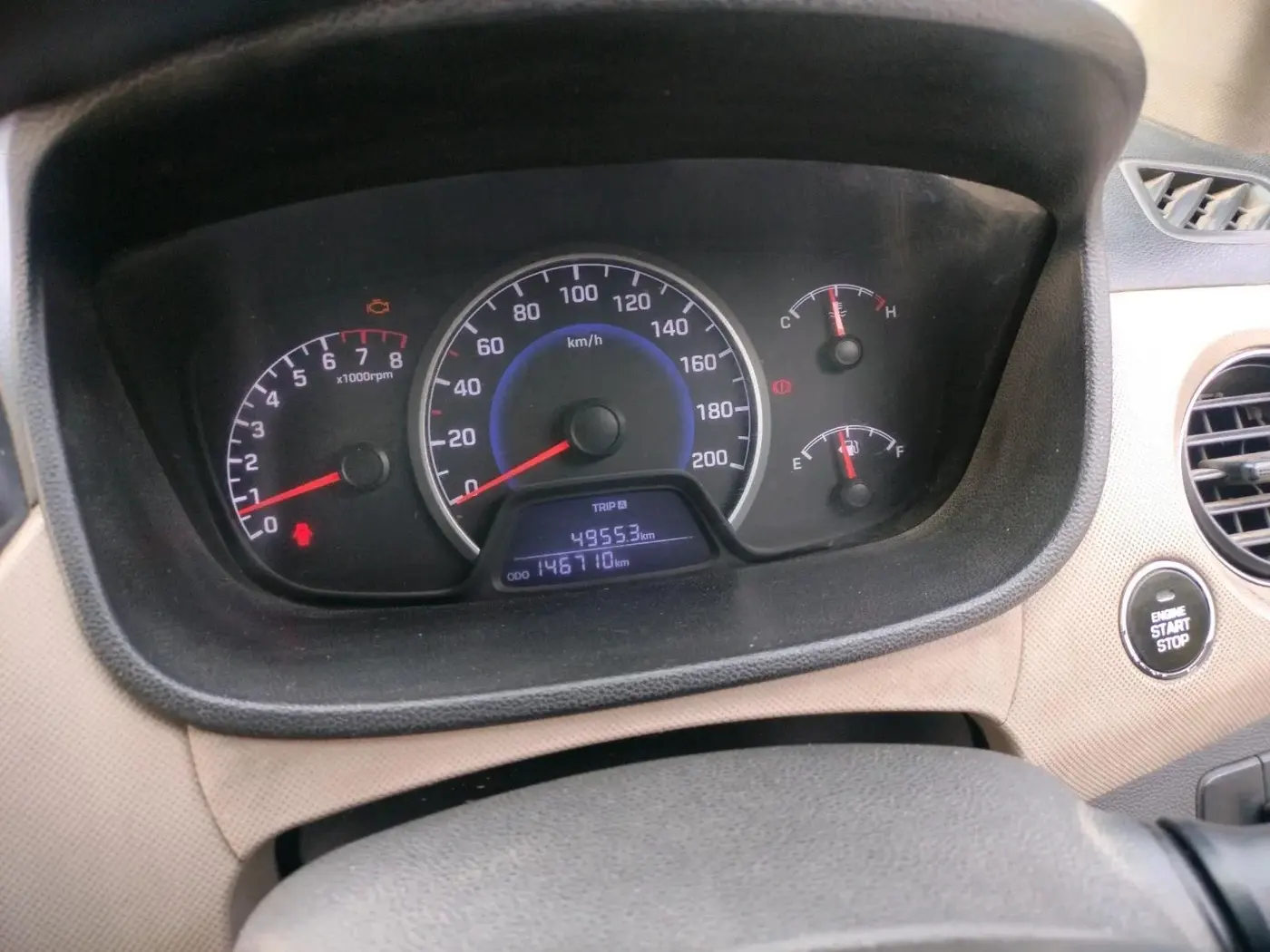 2018 Hyundai Grand i10 ASTA 1.2 KAPPA VTVT, CNG, Manual, 1,46,710 km, interior