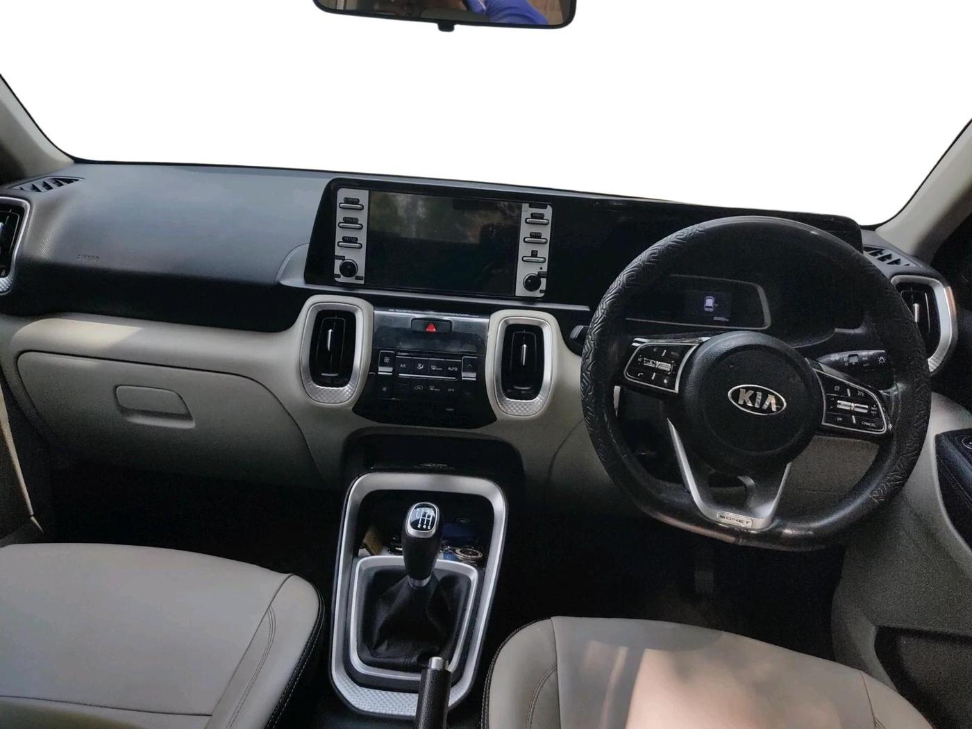 2021 KIA SONET HTX 1.0 IMT, Petrol, Manual, 83,433 km, interior