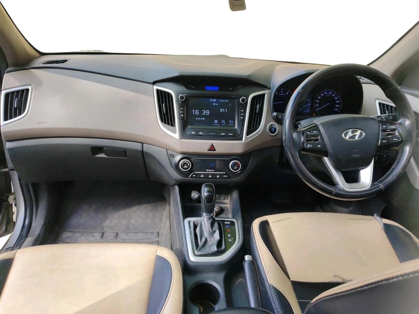 2018 Hyundai Creta SX AT 1.6 PETROL, Petrol, Automatic, 62,320 km, interior