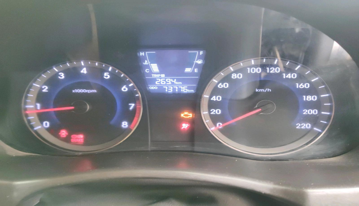 2016 Hyundai Verna 1.6 VTVT SX, CNG, Manual, 73,776 km, interior
