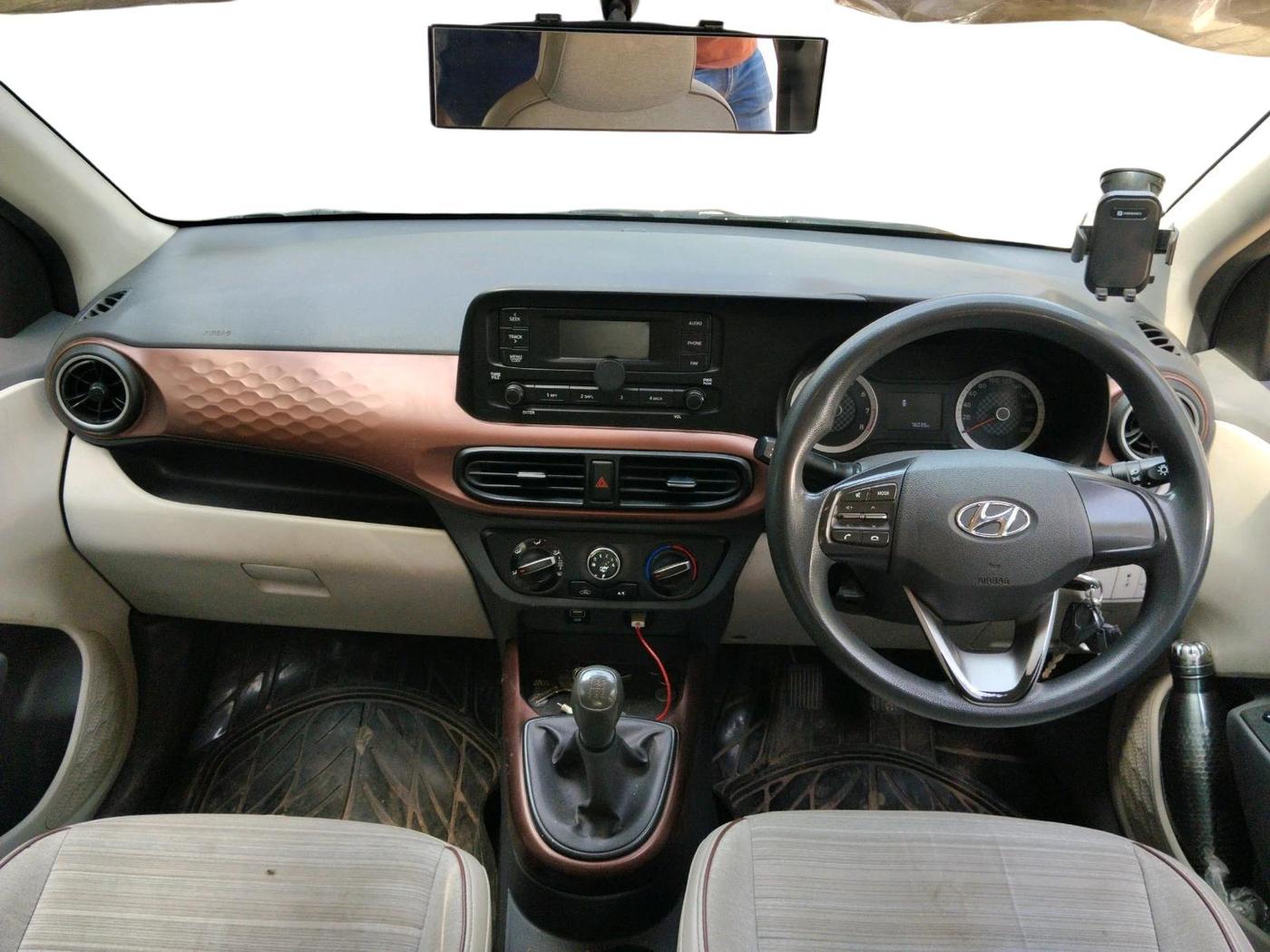 2021 Hyundai AURA S 1.2 CNG, CNG, Manual, 76,039 km, interior