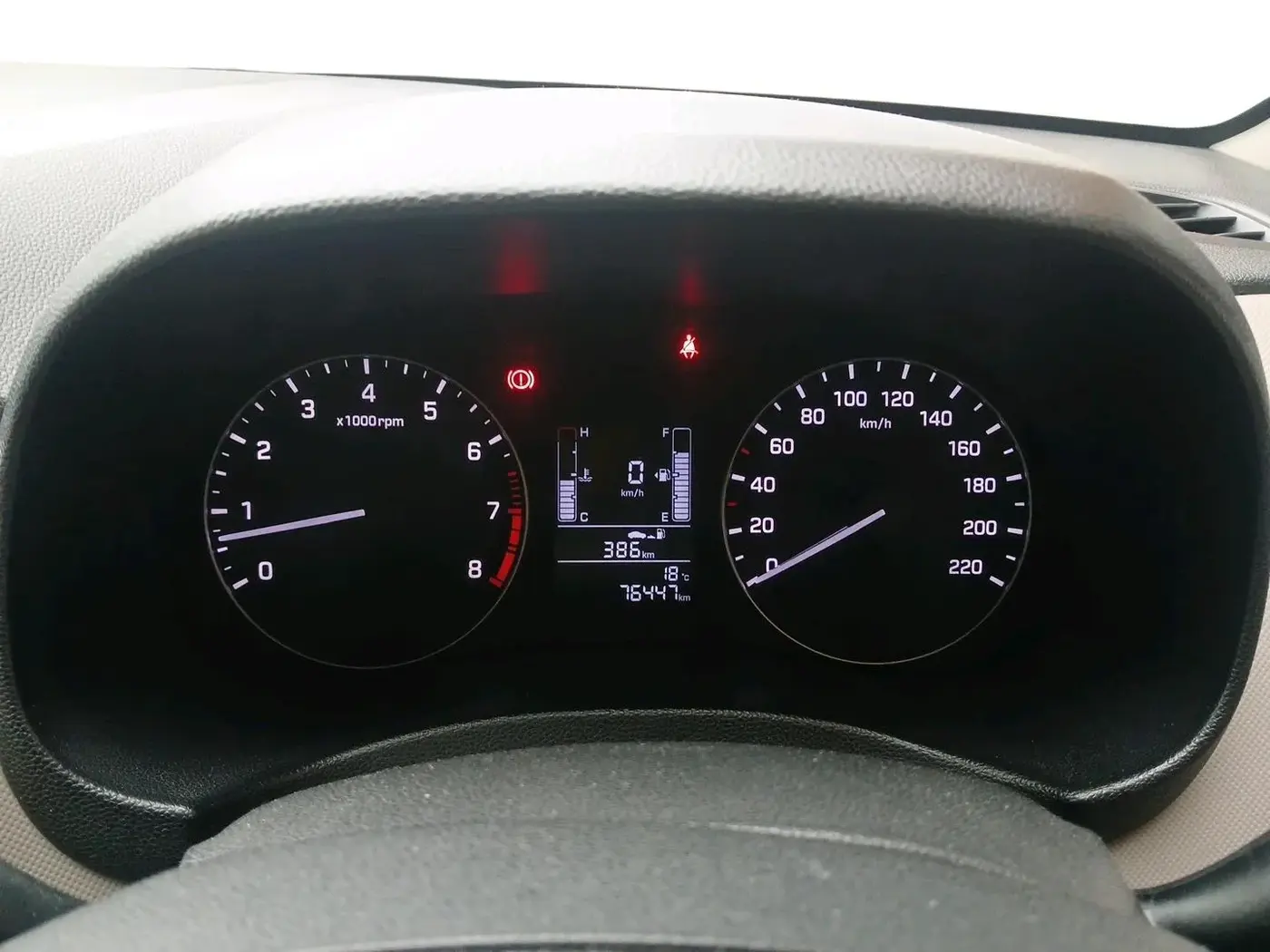 2018 Hyundai Creta E PLUS 1.6 PETROL, Petrol, Manual, 76,447 km, interior