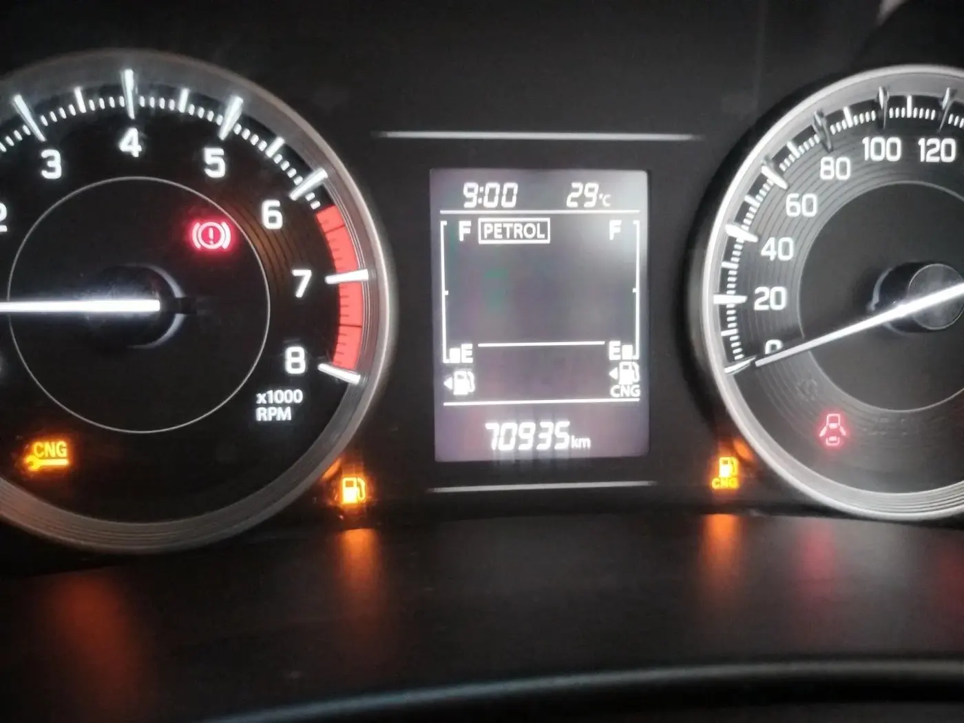 2023 Maruti Baleno DELTA CNG 1.2L, CNG, Manual, 70,935 km, interior