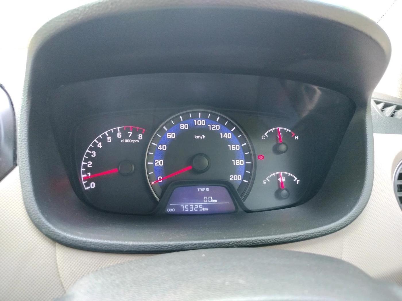 2014 Hyundai Xcent BASE 1.2, CNG, Manual, 75,325 km, interior