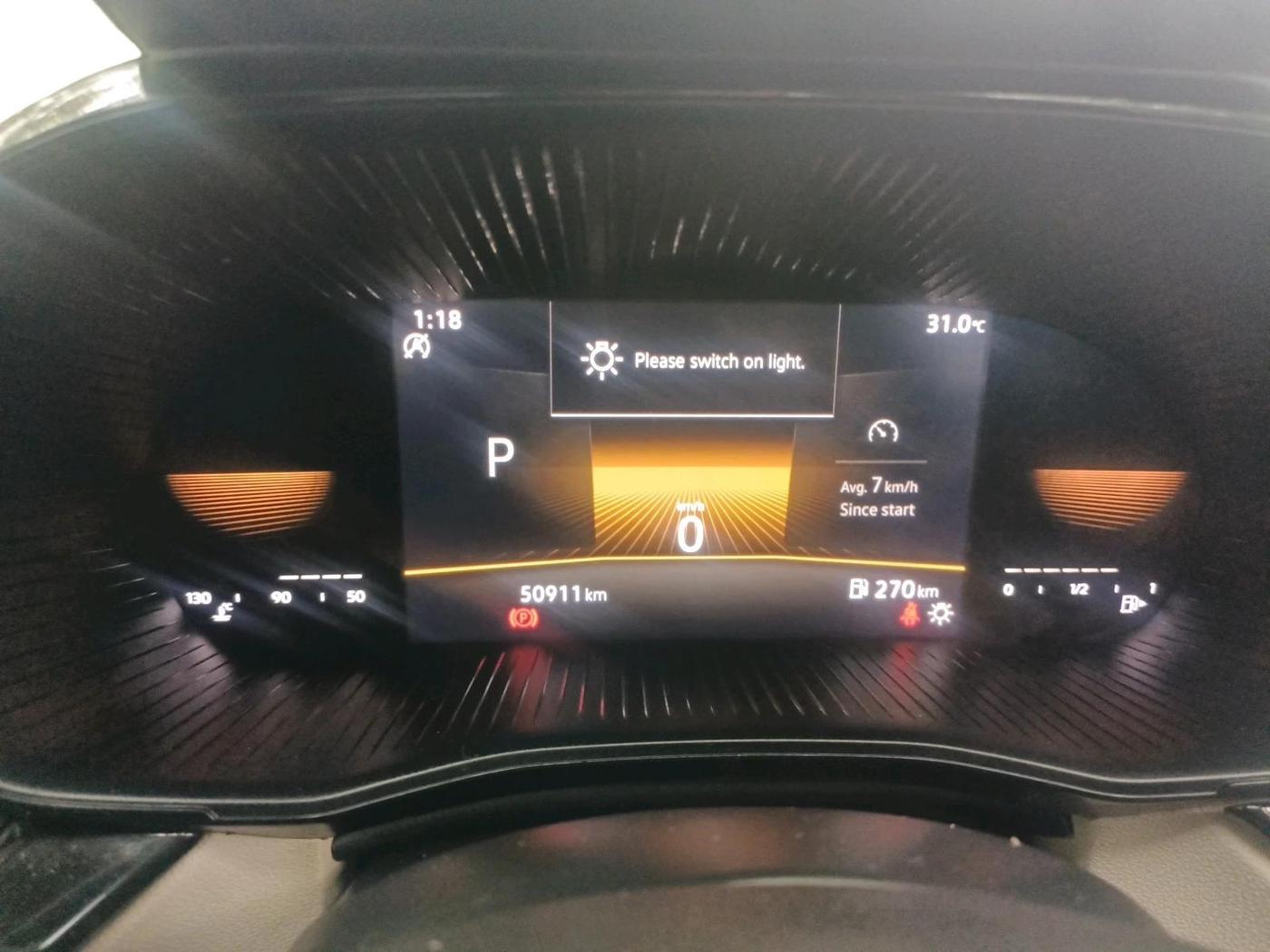 2022 Skoda SLAVIA STYLE 1.0L TSI AT, Petrol, Automatic, 50,911 km, interior