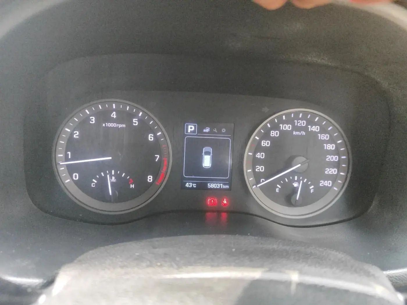 2019 Hyundai Tucson GL (O) 2WD AT PETROL, Petrol, Automatic, 58,031 km, interior