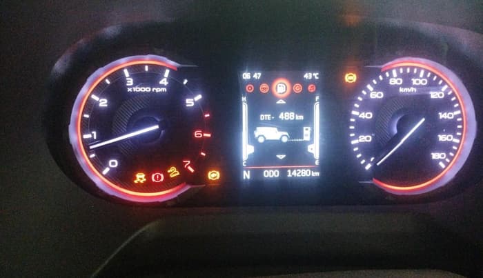2025 Mahindra Thar Roxx MX1 Petrol MT 2WD, Petrol, Manual, 14,280 km, interior