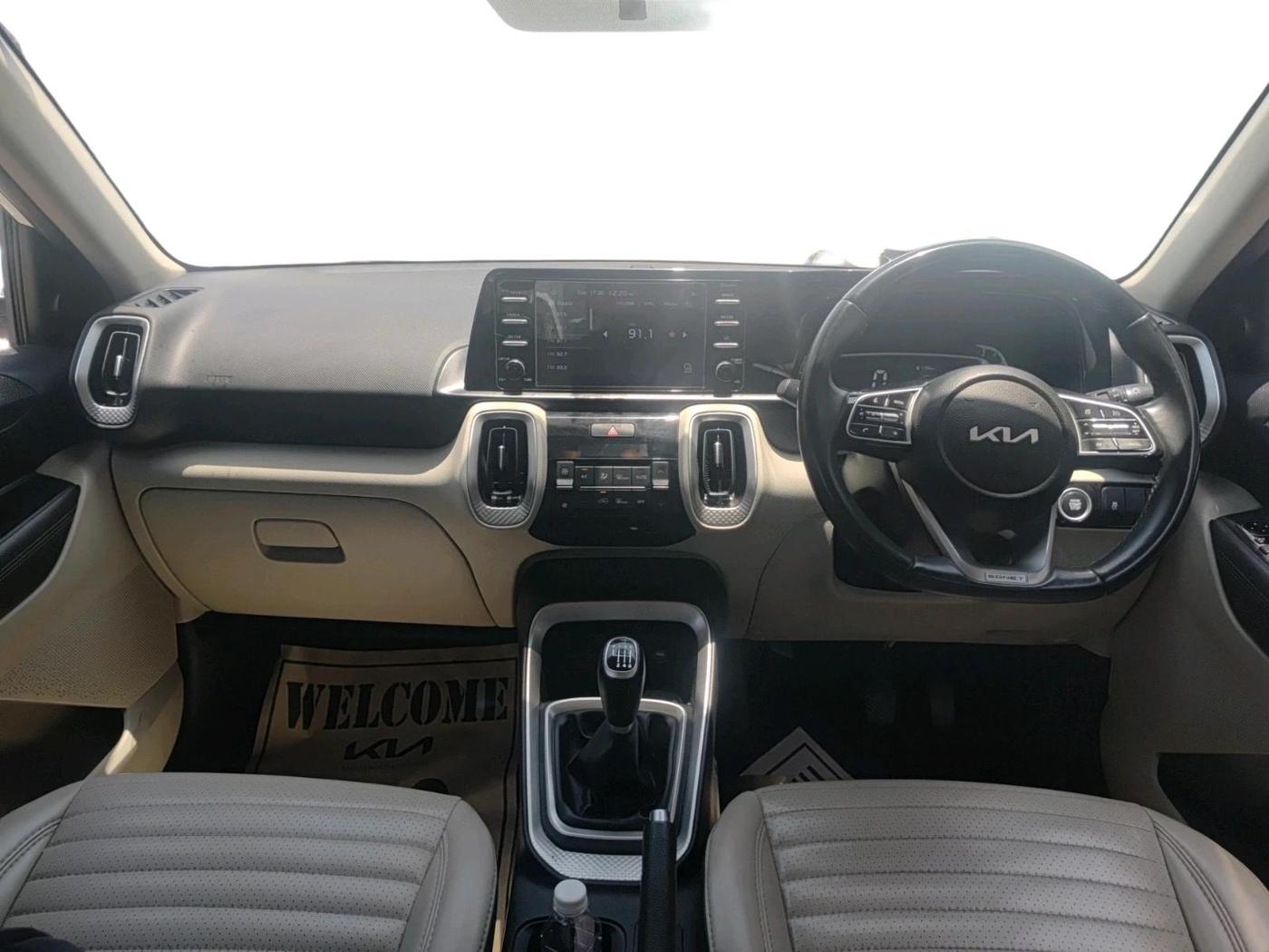 2021 KIA SONET HTX 1.0 IMT, Petrol, Manual, 53,325 km, interior